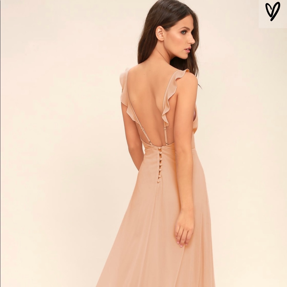 Lulu’s Meteoric rise blush dress